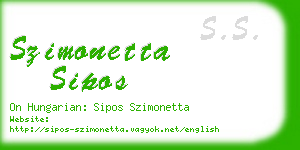 szimonetta sipos business card